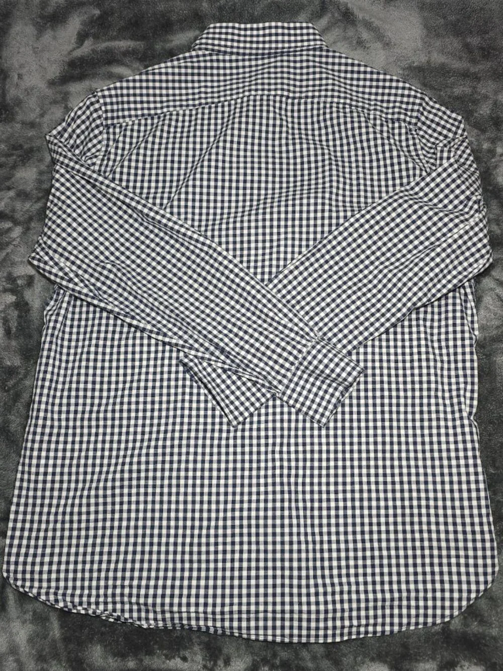 Banana Republic Men's XL Slim Fit Cotton Shirt Blue White Long Sleeve